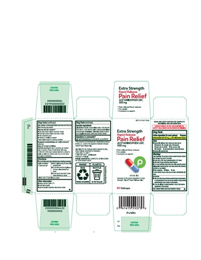 Publix Acetaminophen 500mg 50ct (Publix 50ct Acetaminophen Rr Gelcaps Page 0001 (1))